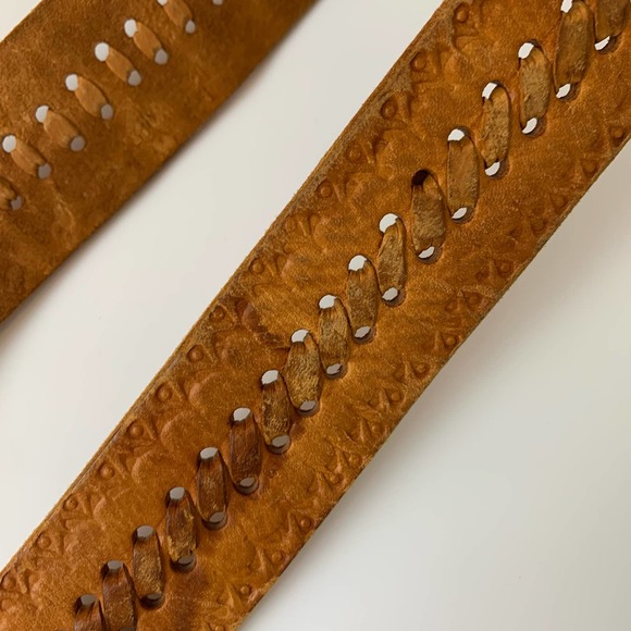 Belt Brown Leather Solid Casual Adjustable Boho - Picture 9 of 10